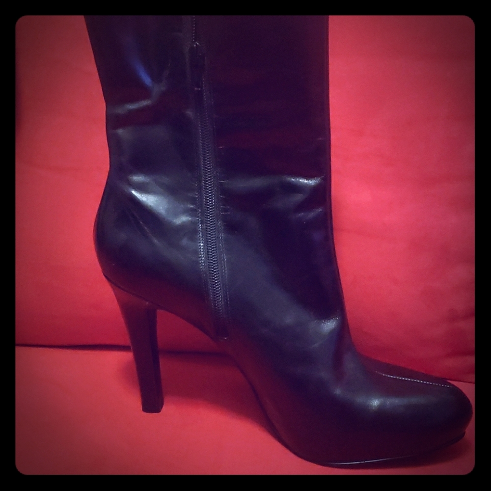Leather Heeled Bootie